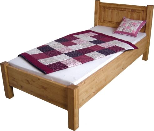 Dřevěná postel Laura jednolůžková 00612, 3102 buk