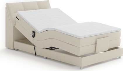 Béžová polohovací postel Chaire Boxspring 120x200 cm