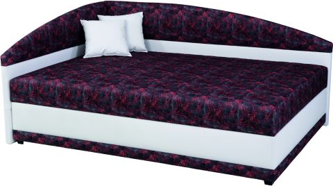 Čalouněná jednolůžková postel Helen Kombiflex, pravý roh - otevírání zleva, 90x200 cm