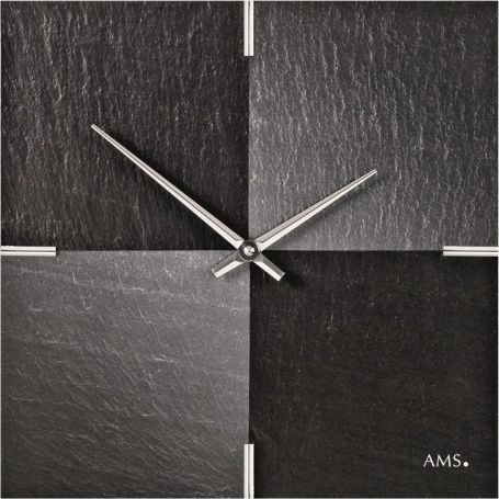 Designové nástěnné břidlicové hodiny 9520 AMS 30cm