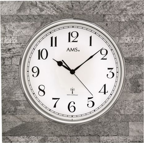 Designové nástěnné hodiny 5568 AMS řízené rádiovým signálem 50cm