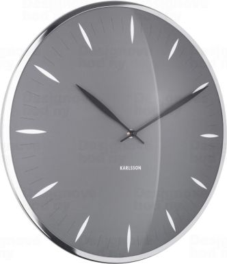 Designové nástěnné hodiny 5761GY Karlsson 40cm