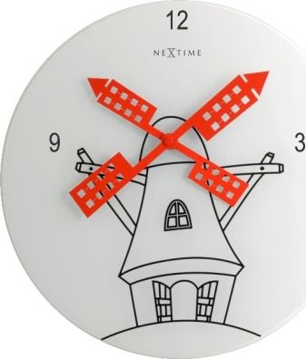 Designové nástěnné hodiny 8807 Nextime Windwild 30cm