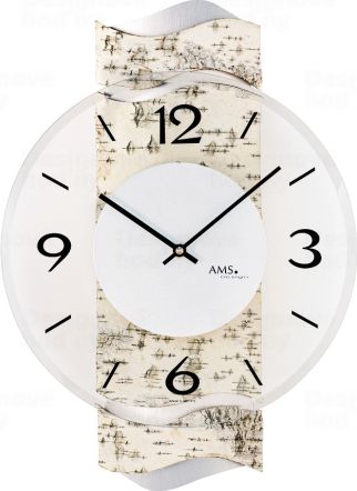 Designové nástěnné hodiny 9624 AMS 39cm