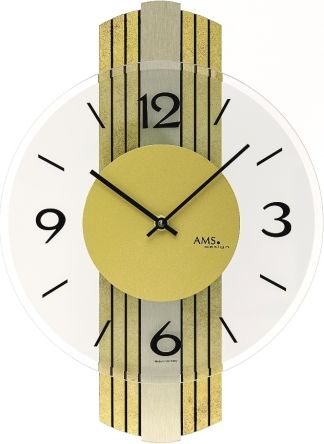 Designové nástěnné hodiny 9673 AMS 38cm