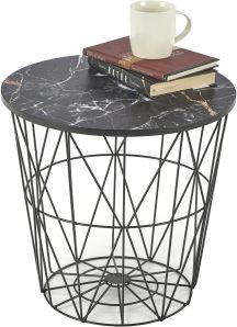 Designový stolek HARISSA B černý mramor