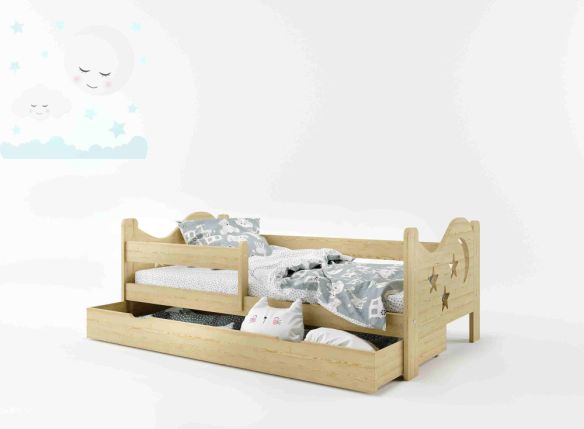 Dětská postel Šimon bezbarvý lak