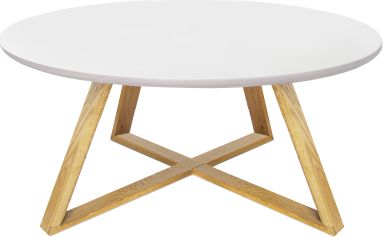 Konferenční stolek Loodwood bílá/přírodní