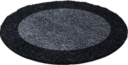 Kusový koberec Life Shaggy 1503 anthracit kruh