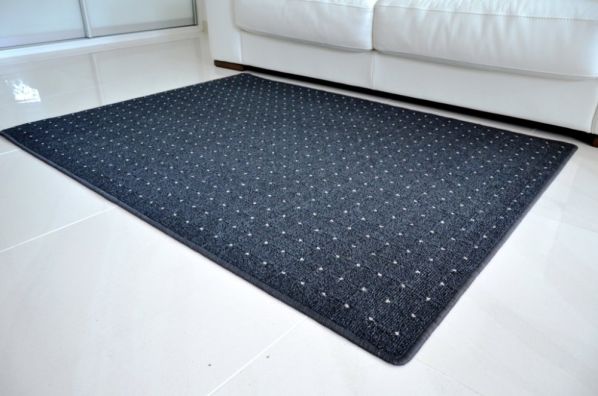 Kusový koberec Udinese antracit Kulatý 400 cm průměr