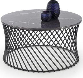 Konferenční stolek MINERWA, šedý mramor/černá