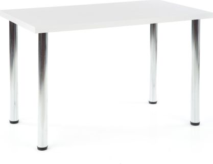 Jídelní stůl MODEX 120 chrom/bílá
