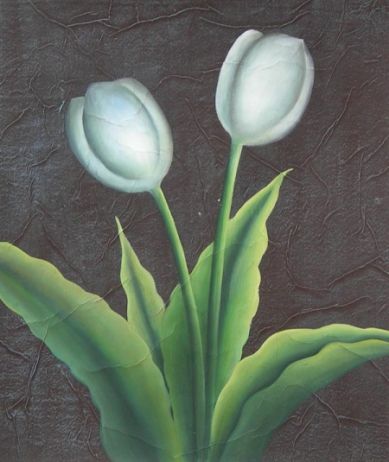 Obraz - Tulipány bílé