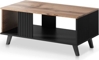 Konferenční stolek Random LAW-1 dub wotan/černá
