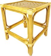 Ratanový stolek hranatý - světlý med ratanový stolek střední