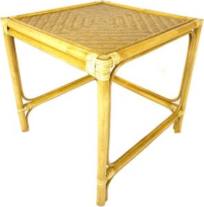 Ratanový stolek hranatý - světlý med ratanový stolek velký