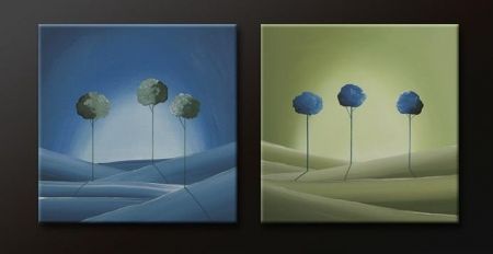 Vícedílné obrazy - Tři stromy