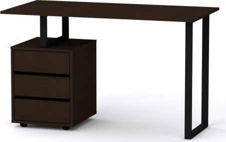 Industriální psací stůl LOFT-2-ABS wenge