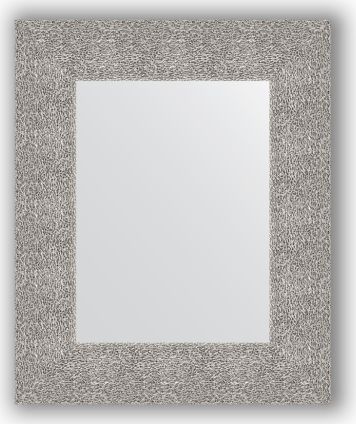 Zrcadlo v rámu, stříbrný tepaný reliéf BY 3023 46x56 cm