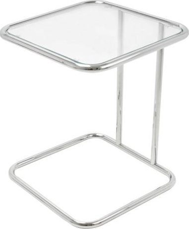 Chromovaný čtvercový konferenční stolek Leitmotiv LM751