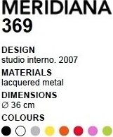 Designové hodiny D&D 369 Meridiana 36cm