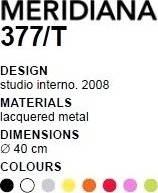 Designové hodiny D&D 377T Meridiana 40cm