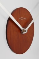 Designové nástěnné hodiny 2974br Nextime Woody brown 39cm