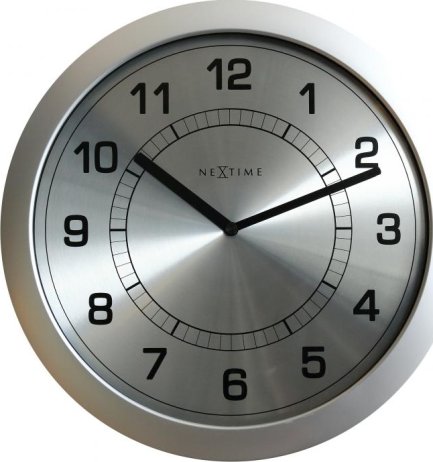 Designové nástěnné hodiny 3045zi Nextime Super slim 28cm