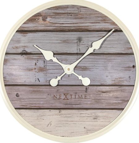 Designové nástěnné hodiny 3134gs Nextime Plank 50cm