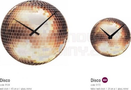 Designové nástěnné hodiny 8124 Nextime Disco 43cm