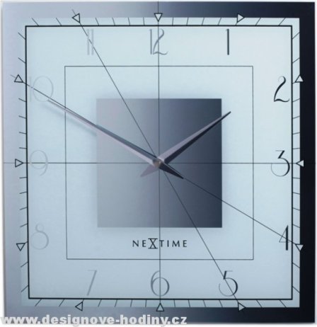 Designové nástěnné hodiny 8126 Nextime Fancy 43x43cm