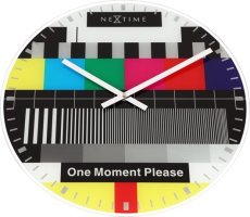 Designové nástěnné hodiny 8607en Nextime Testpage 43cm