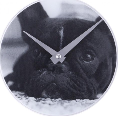 Designové nástěnné hodiny B2001140 Nextime Dog 43cm