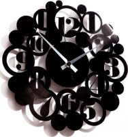 Designové nástěnné hodiny Discoclock 018 Bodoni Bubbles 30cm