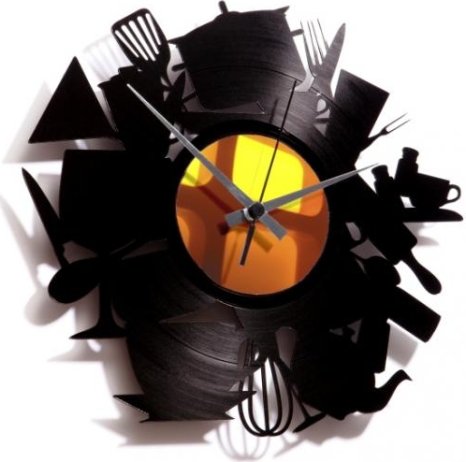 Designové nástěnné hodiny Discoclock 020 Kitchen madness 30cm