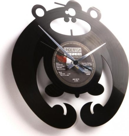 Designové nástěnné hodiny Discoclock 037 King of the bongo 30cm