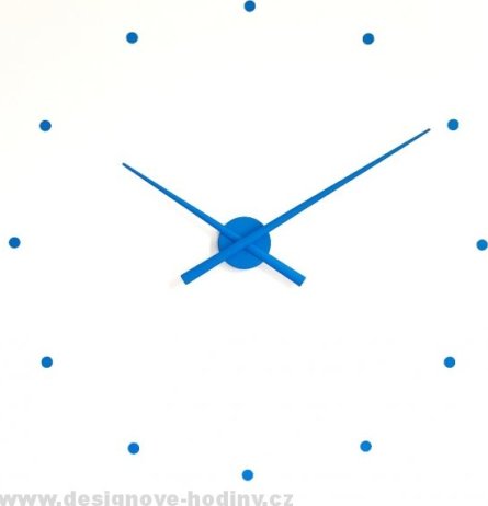 Designové nástěnné hodiny NOMON OJ modré 80cm