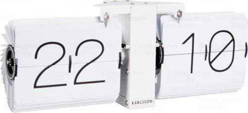 Designové překlápěcí hodiny KA5602WH Karlsson 36cm
