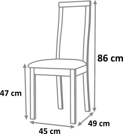 Jídelní židle Delma wengé