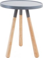 Dřevěný kulatý konferenční stolek Leitmotiv LM714