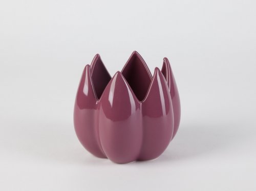 Keramická váza Bud, fialová