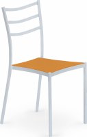 Jídelní židle K159 oranžovo-bílá