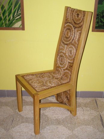Jídelní židle Latvia-banánový list-borovice