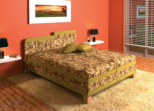 Čalouněná postel Kaskáda
