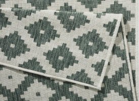 Kusový koberec Twin-Wendeteppiche 103125 grün creme
