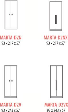 Šatní skříň Marta-D2