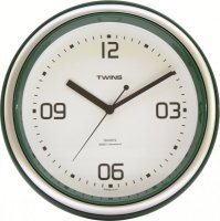 Nástěnné hodiny Twins 409 green 24cm