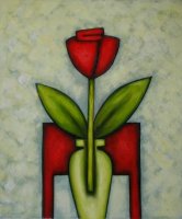 Obraz - Červený květ