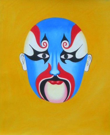 Obraz - Modrá maska