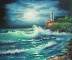 Obraz - Moře v noci